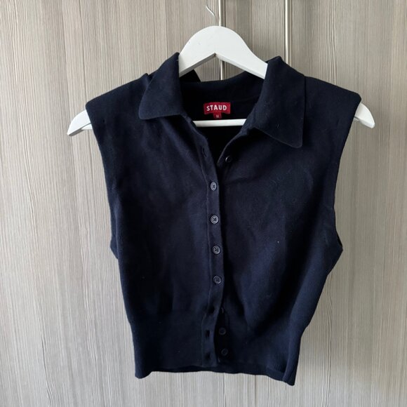 STAUD Nola Top (Navy) - Picture 4 of 4